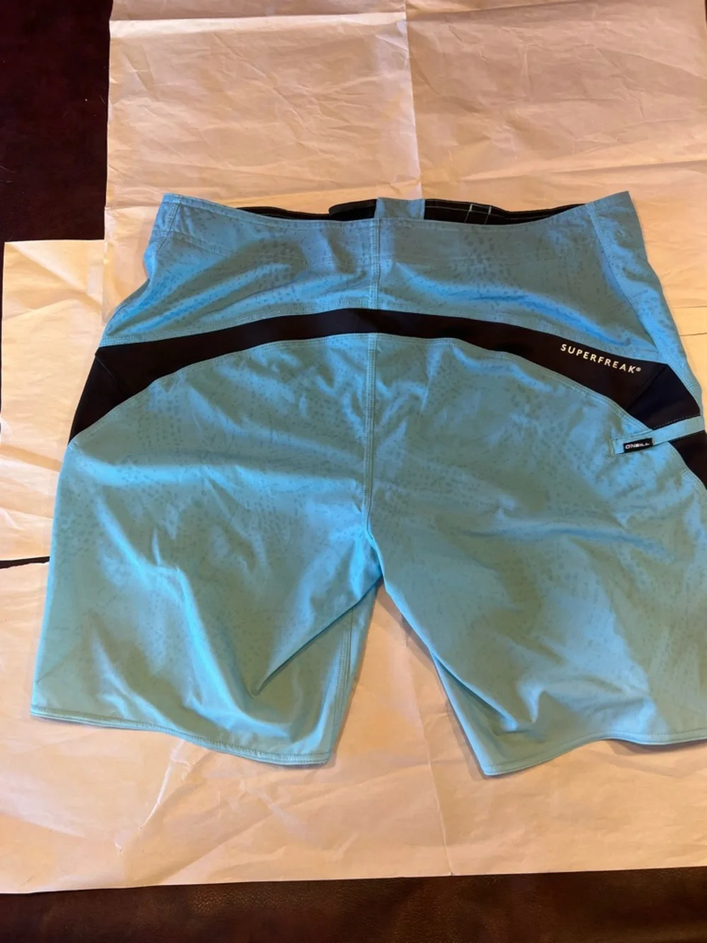 O'Neill Men’s Aqua Board Shorts with Black Side Panels